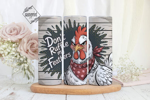 Sassy Hen 20oz Tumbler Wrap Sublimation sassyprint 