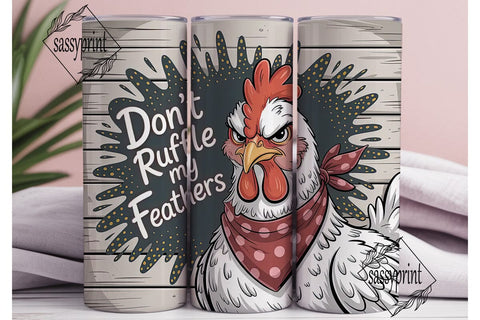 Sassy Hen 20oz Tumbler Wrap Sublimation sassyprint 