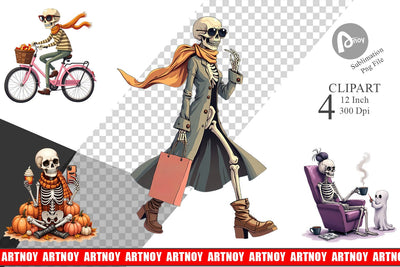 Sassy Lady Bones Clipart Sublimation artnoy 