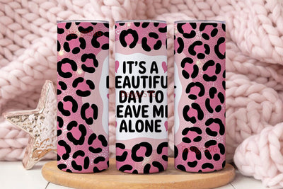Sassy Leopard 20oz Tumbler Wrap Sublimation DesignSVG 