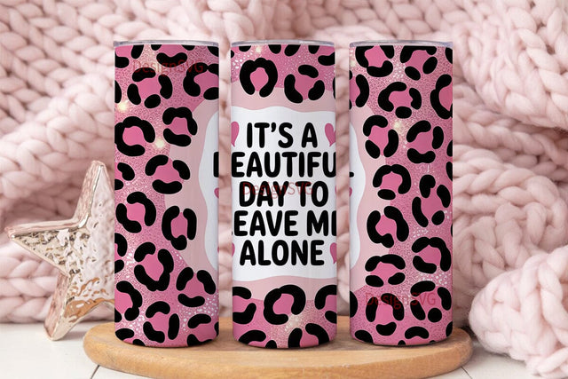 Sassy Leopard 20oz Tumbler Wrap Sublimation DesignSVG 