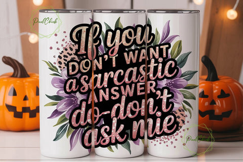 Sassy Leopard & Floral 20oz Tumbler Wrap Sublimation PixelChick 