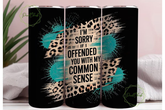 Sassy Leopard Tumbler Wrap PNG Sublimation PixelChick 
