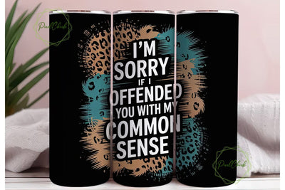 Sassy Leopard Tumbler Wrap PNG Sublimation PixelChick 