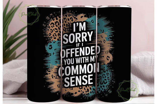 Sassy Leopard Tumbler Wrap PNG Sublimation PixelChick 
