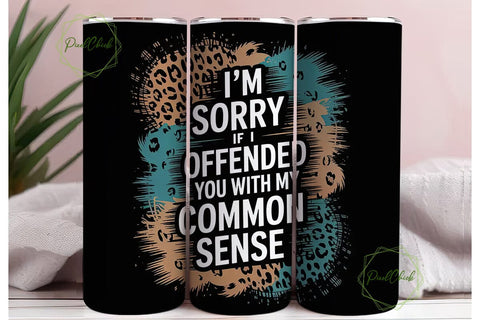 Sassy Leopard Tumbler Wrap PNG Sublimation PixelChick 