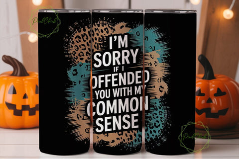 Sassy Leopard Tumbler Wrap PNG Sublimation PixelChick 