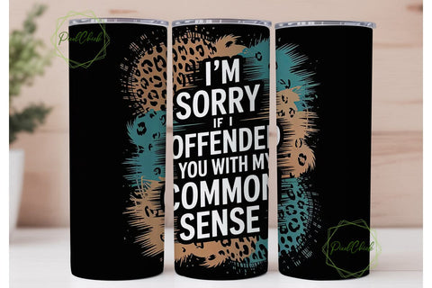Sassy Leopard Tumbler Wrap PNG Sublimation PixelChick 