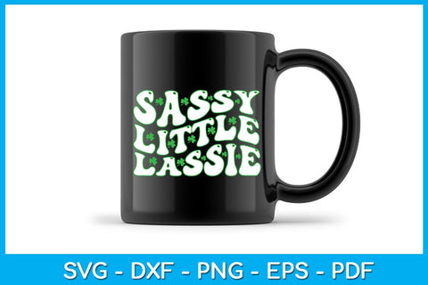 Sassy Little Lassie St Patrick's Day SVG PNG PDF Cut File SVG Creativedesigntee 