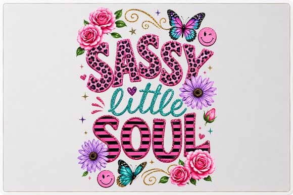 Sassy Little Soul PNG | Trendy Girl Sublimation Design Digital Download SVG BillahCrafts 