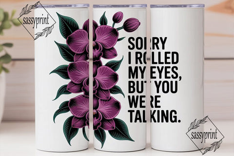 Sassy Orchid Tumbler Wrap Sublimation sassyprint 