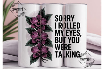 Sassy Orchid Tumbler Wrap Sublimation sassyprint 