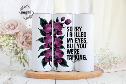 Sassy Orchid Tumbler Wrap Sublimation sassyprint 
