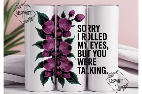 Sassy Orchid Tumbler Wrap Sublimation sassyprint 