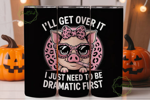 Sassy Pig 20oz Tumbler Wrap Sublimation PixelChick 