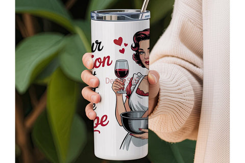 Sassy Retro Chef 20oz Tumbler Wrap Sublimation DesignSVG 