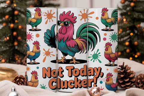Sassy Rooster 20oz Tumbler Wrap Sublimation DesignSVG 