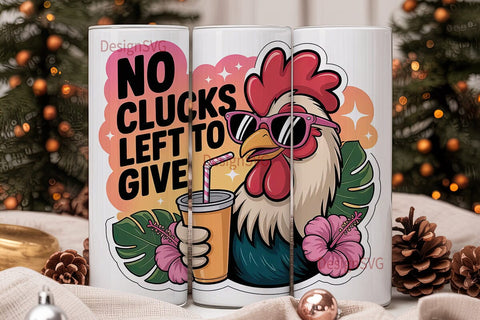 Sassy Rooster 20oz Tumbler Wrap Sublimation DesignSVG 