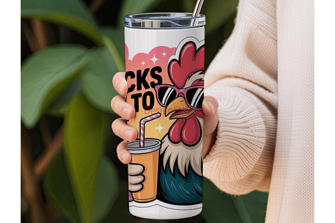 Sassy Rooster 20oz Tumbler Wrap Sublimation DesignSVG 