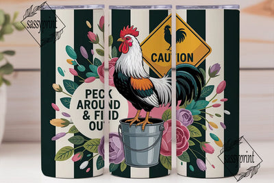 Sassy Rooster 20oz Tumbler Wrap Sublimation sassyprint 