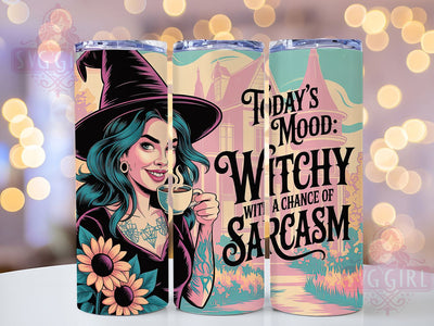 Sassy Sarcastic Witchy Tumbler, Sarcastic Witch Wrap, Funny Witchy Cup, 20oz Witch Humor, Sassy Witch Drinkware, Witch With Attitude, Humorous Witch Sublimation Sublimation SvggirlplusArt 