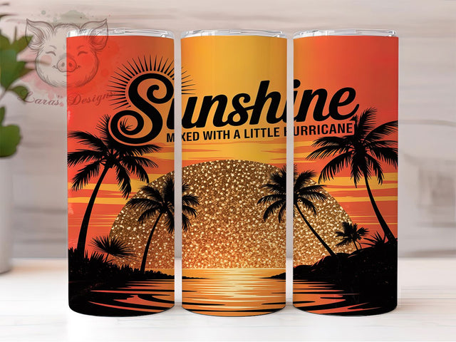 Sassy Shoreline Sparkly Beach Tumbler, Glitter Summer Gift, Sassy Beach Design, Tropical Quote Cup, Beach Life Present, Coastal Glam Gift, Sublimation Template Sublimation Lara' s Designs 