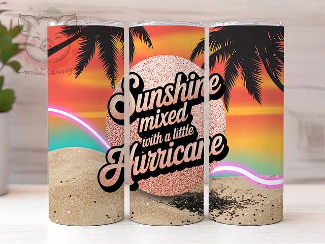 Sassy Shoreline Sparkly Beach Tumbler, Glitter Summer Gift, Sassy Beach Design, Tropical Quote Cup, Beach Life Present, Coastal Glam Gift, Sublimation Template Sublimation Lara' s Designs 