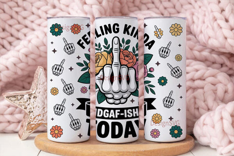 Sassy Skeleton Hand 20oz Tumbler Wrap Sublimation DesignSVG 