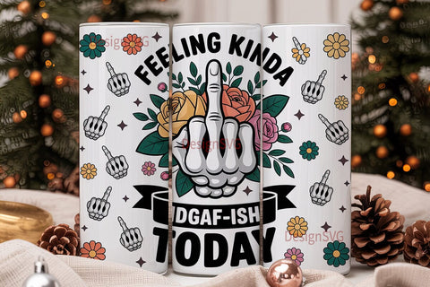 Sassy Skeleton Hand 20oz Tumbler Wrap Sublimation DesignSVG 