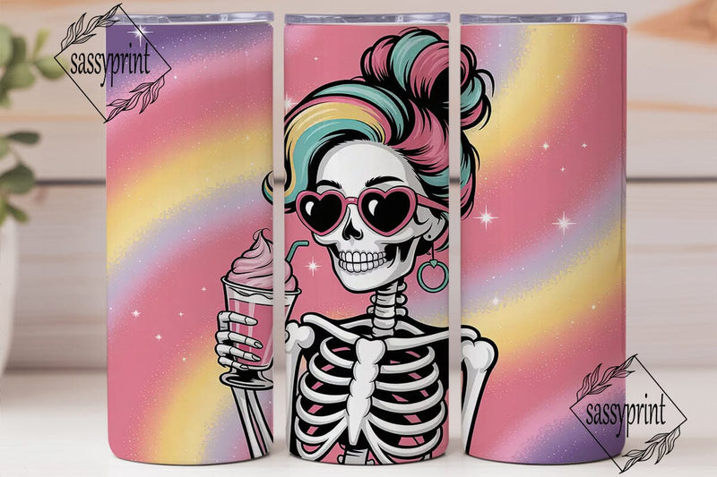 Sassy Skeleton Tumbler Wrap Sublimation sassyprint 