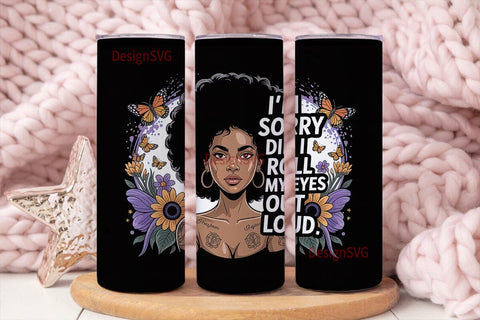 Sassy Sunflower Queen 20oz Tumbler Wrap Sublimation DesignSVG 