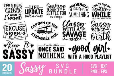 Sassy SVG Bundle SVG Designangry 