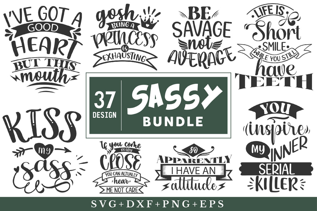 Sassy Svg Bundle - So Fontsy