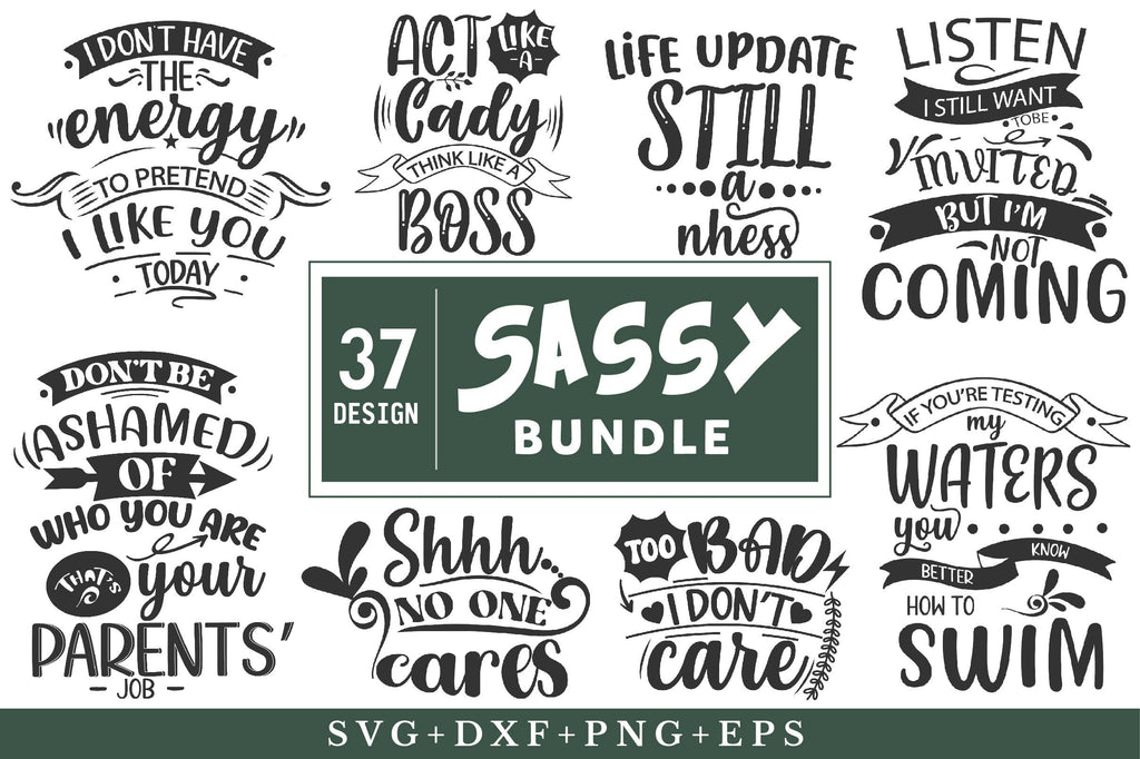Sassy Svg Bundle - So Fontsy