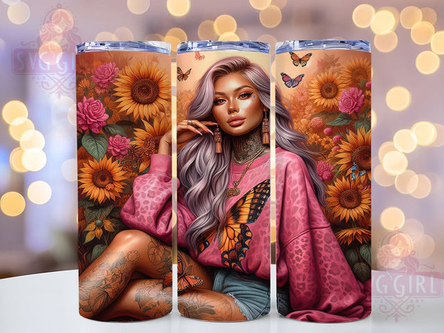 Sassy Tattoo Quote Tumbler, Tattoo Girl, Sassy Quotes, Sublimation Art, 20oz Tumbler, Bold Wrap, Fun Design Sublimation SvggirlplusArt 