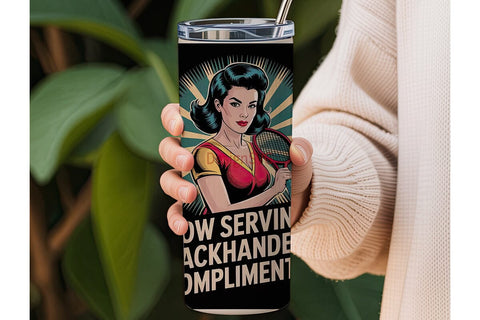 Sassy Tennis Tumbler Wrap Sublimation DesignSVG 