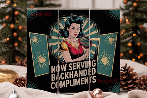 Sassy Tennis Tumbler Wrap Sublimation DesignSVG 