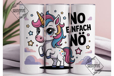Sassy Unicorn 20oz Tumbler Wrap Sublimation sassyprint 