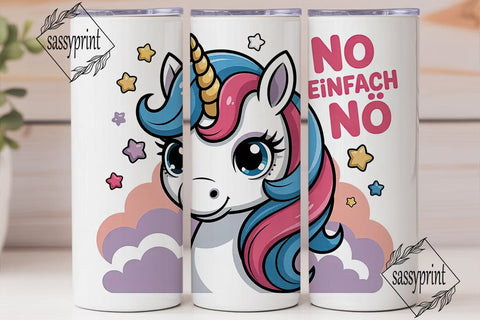 Sassy Unicorn 20oz Tumbler Wrap Sublimation sassyprint 