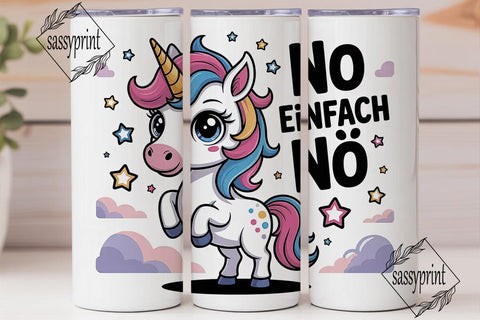 Sassy Unicorn 20oz Tumbler Wrap Sublimation sassyprint 