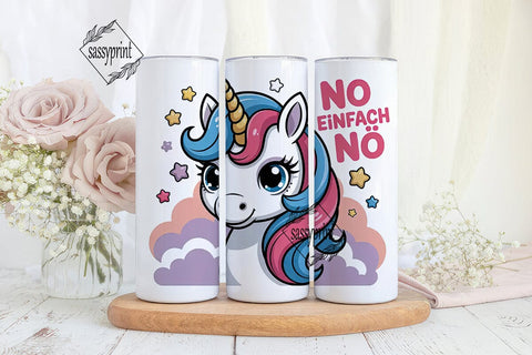 Sassy Unicorn 20oz Tumbler Wrap Sublimation sassyprint 