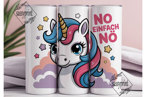 Sassy Unicorn 20oz Tumbler Wrap Sublimation sassyprint 