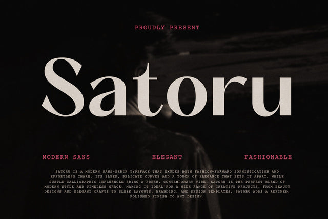 Satoru - Modern Sans Font studioalmeera 