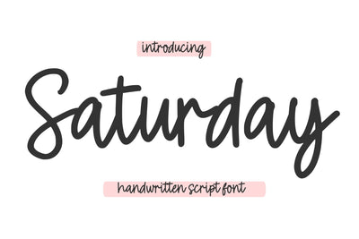 Saturday Font Chamsae Studio 