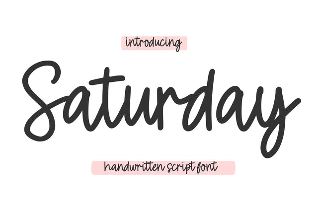 Saturday Font Chamsae Studio 