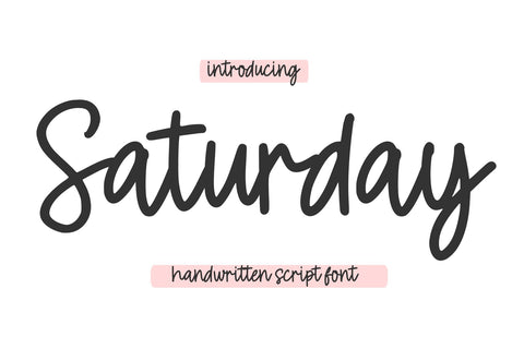 Saturday Font Chamsae Studio 