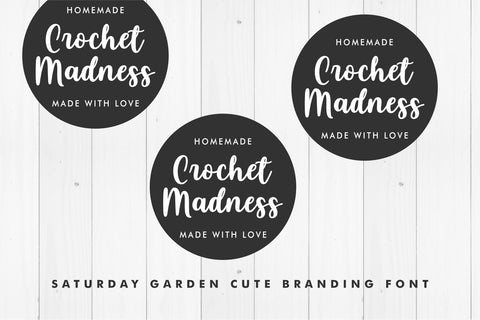 Saturday Garden - Cute Branding Font Font Jimtype Studio 