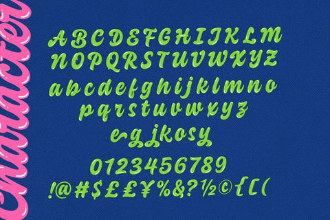 Saucy Society – A joyful handwritten font Font Four Lines Std. 
