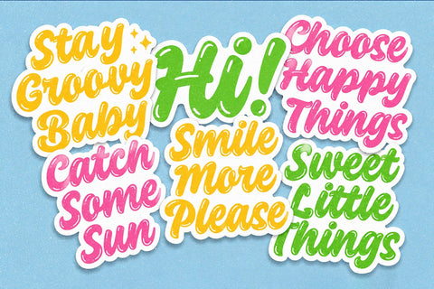 Saucy Society – A joyful handwritten font Font Four Lines Std. 