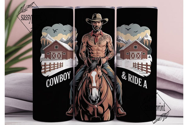 Save A Horse Cowboy 20oz Tumbler Wrap Sublimation sassyprint 